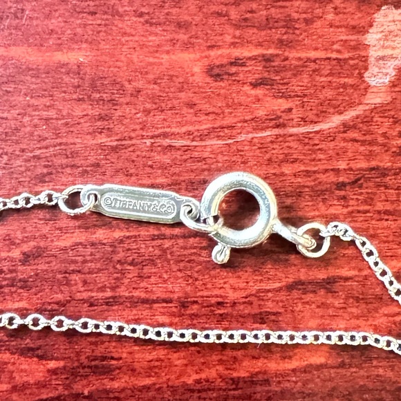 SOLD - Tiffany Mini Double Heart Necklace - Picture 8 of 8